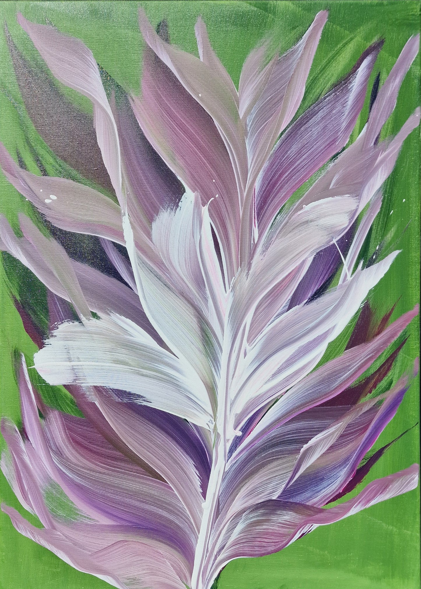 Tänzerisches Blattwerk – 50×70 cm