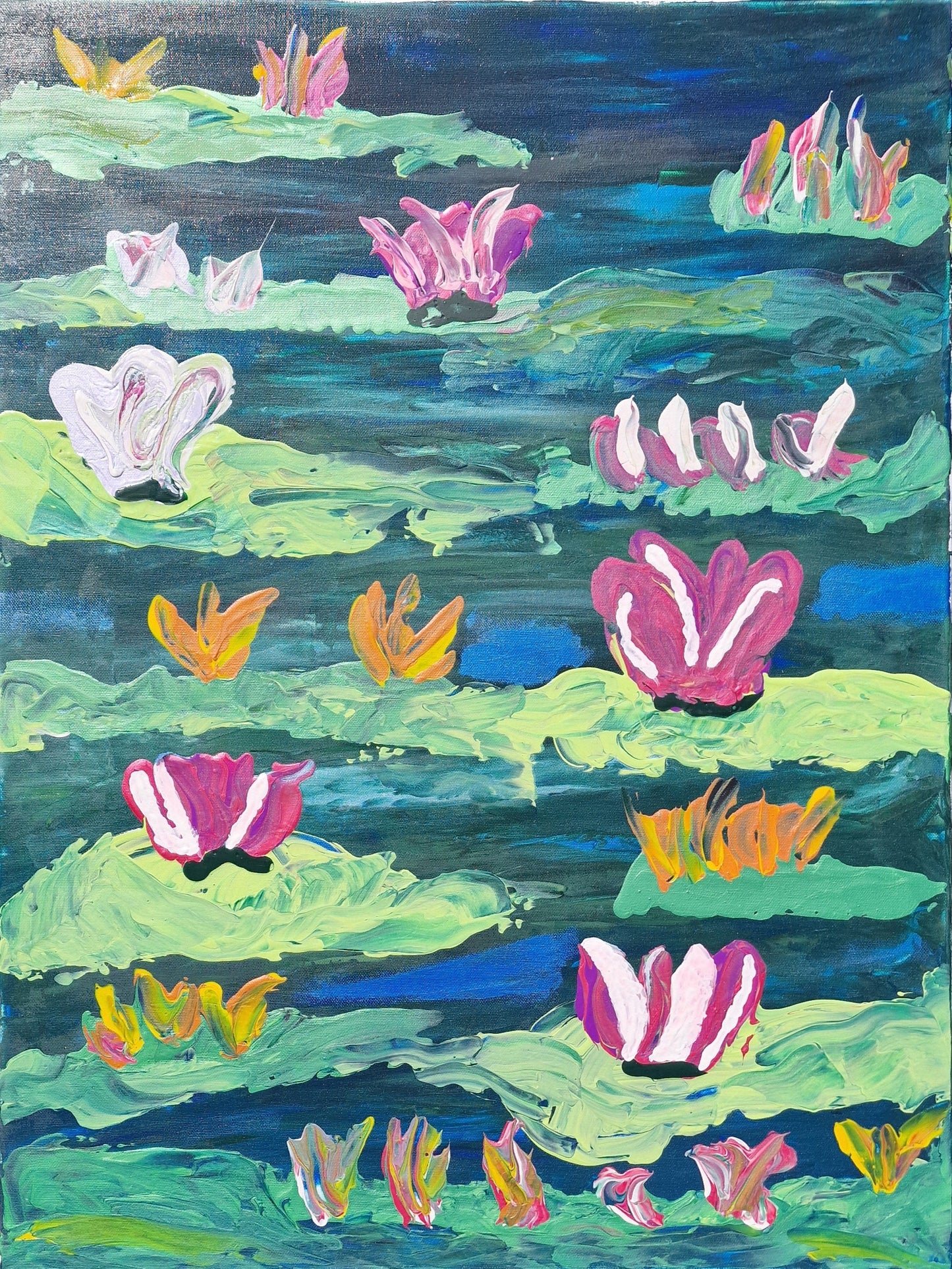 Wasserballett in Farbe – 60×80 cm