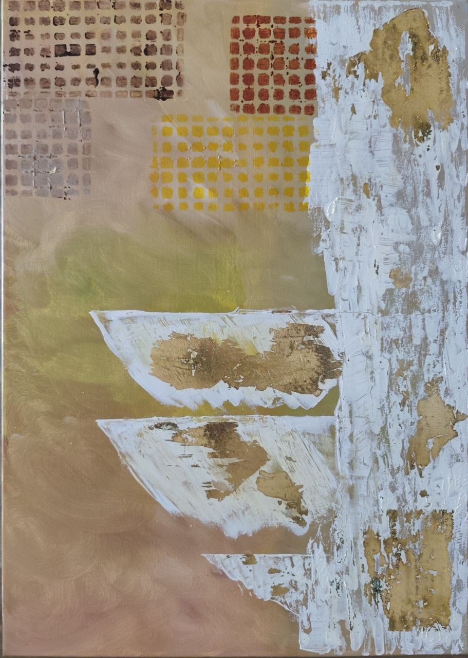 Golden Layers – 50×70 cm