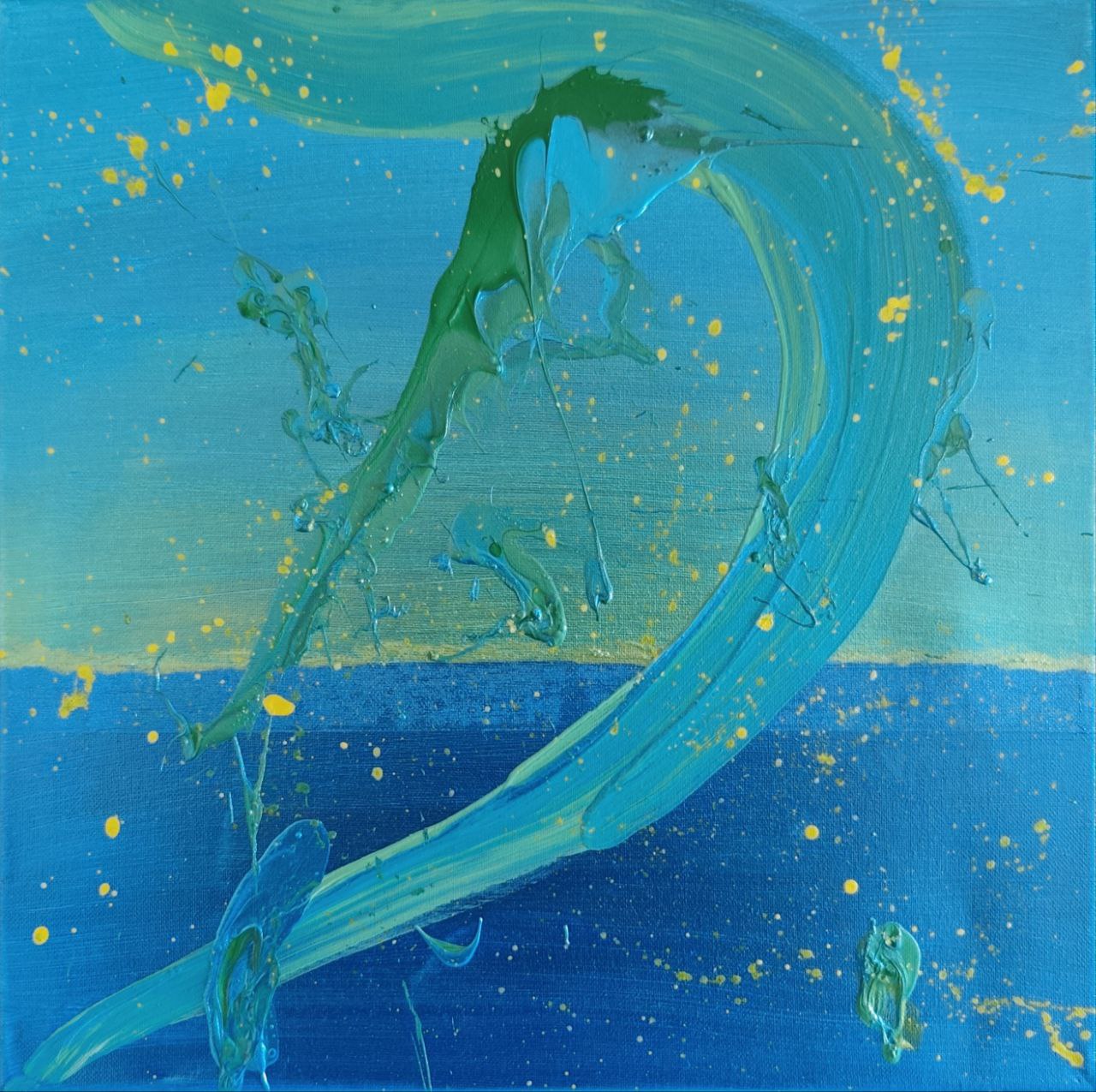 Blue Motion – 40×40 cm