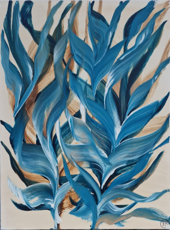 Ocean Leaves – 60×80 cm