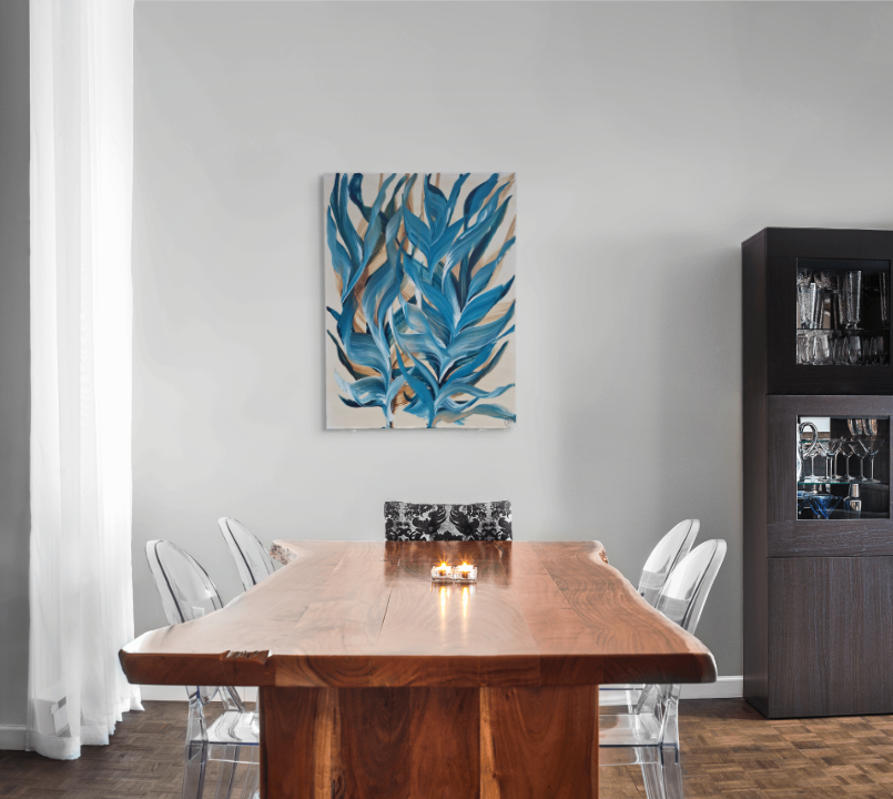 Ocean Leaves – 60×80 cm