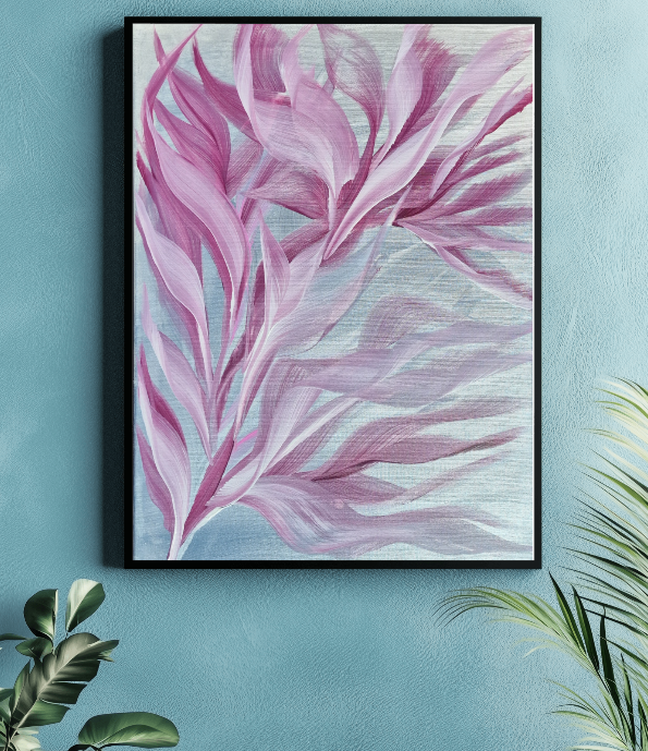 Rosé Drift – 50×70 cm