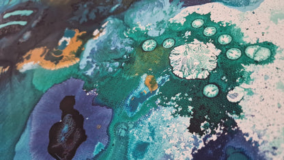 Deep Current - 80x80 cm