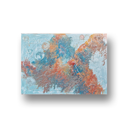 Feuer trifft Eis – 100×70 cm