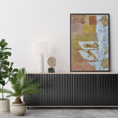 Golden Layers – 50×70 cm