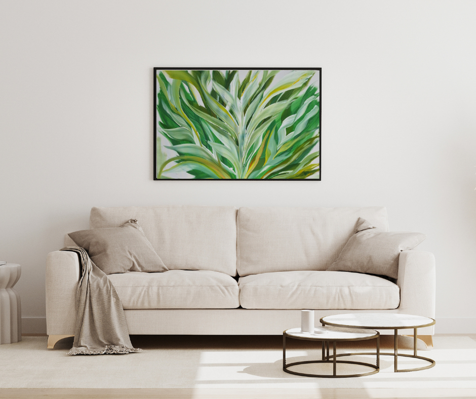 Lebensgrün – 100×80 cm