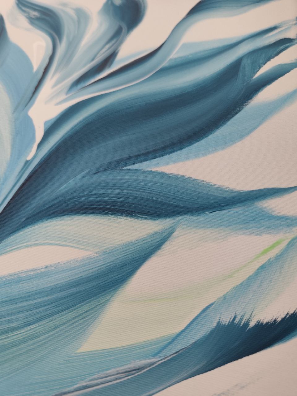 Florale Welle – 50×100 cm