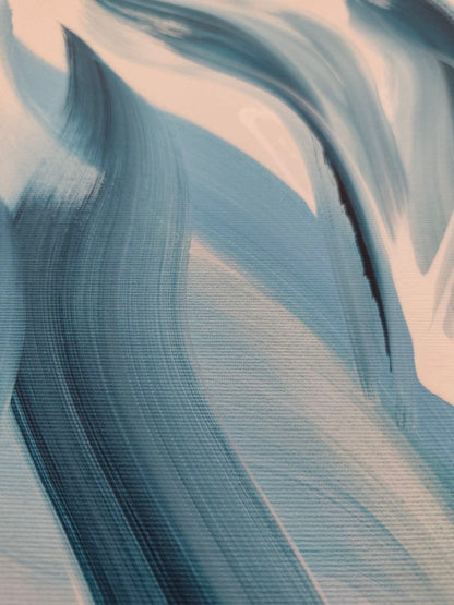 Florale Welle – 50×100 cm