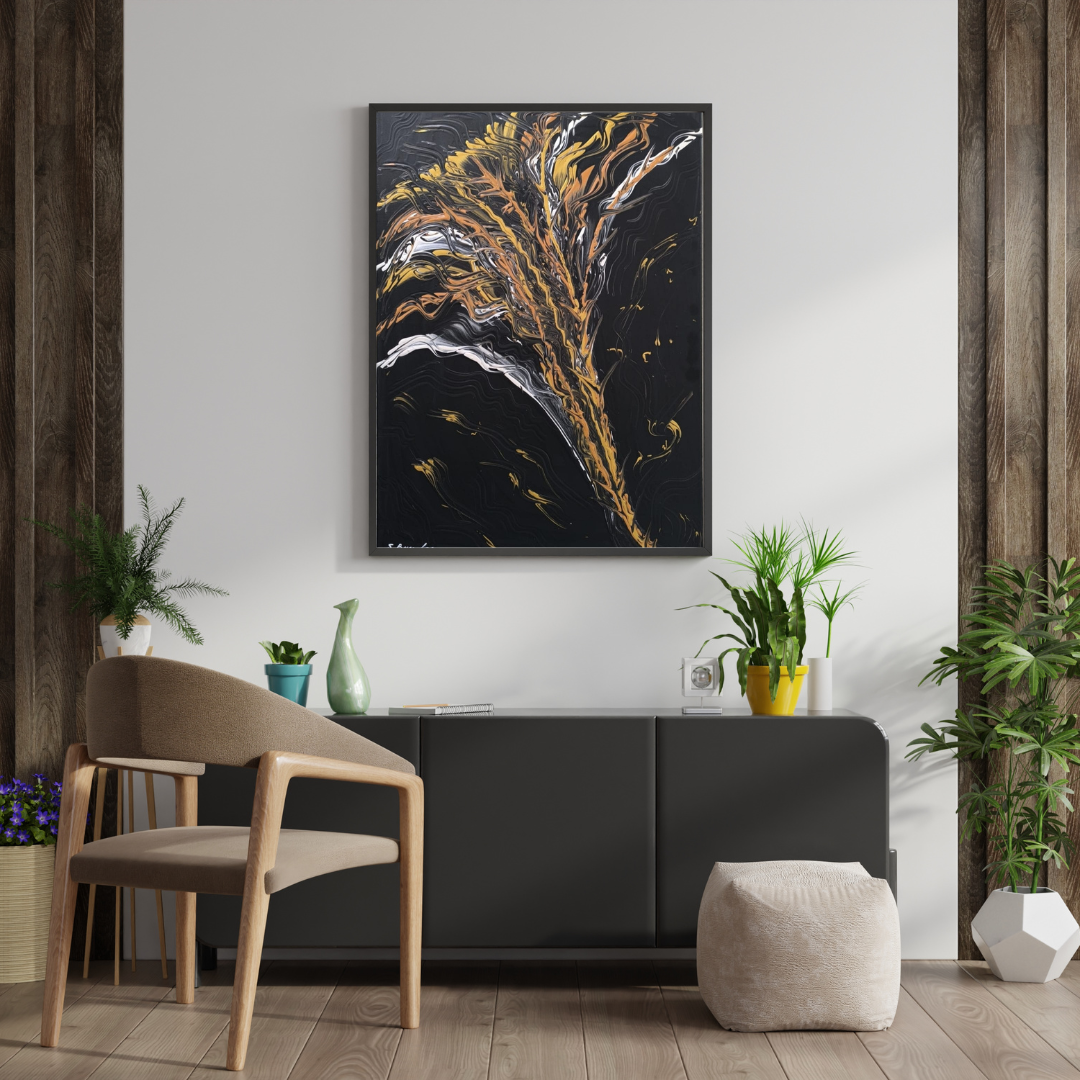 Golden Flame – 50×70 cm